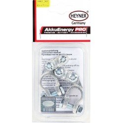 Полюсные зажимы для аккумулятора Heyner, 925200, 6-70 мм2, черный, 2 шт