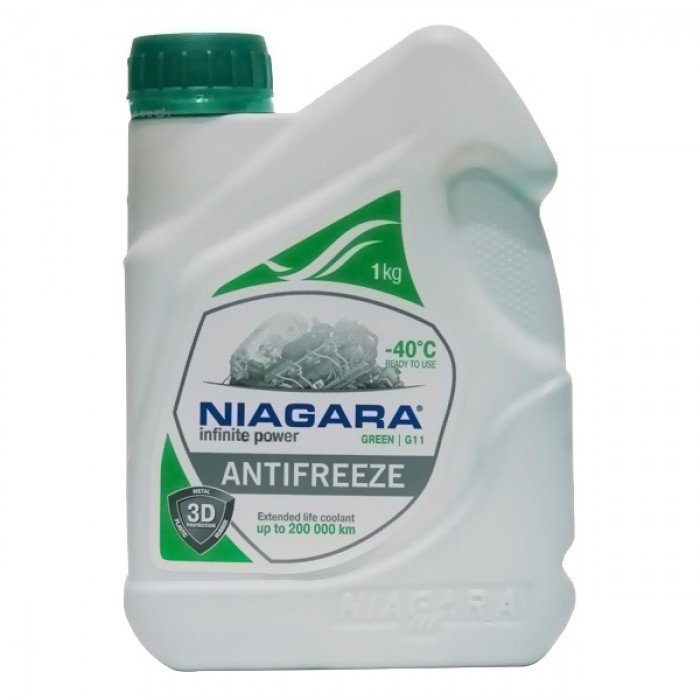 Жидкость охлаждающая "Антифриз" "Ниагара" G11 (зеленый) 1 кг.