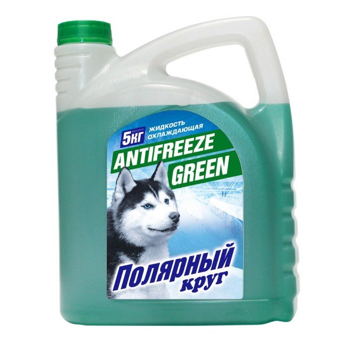 Жидкость охлаждающая "Антифриз" "Полярный круг" G11 (зеленый) 5 кг