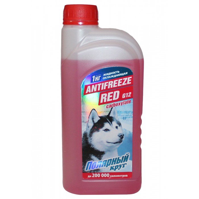 Жидкость охлаждающая "Антифриз" "Полярный круг" G12 (красный) 1 кг