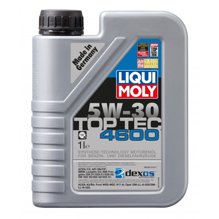 Моторное масло HC-синтетическое LiquiMoly Top Tec 4600 5W30 SN/CF;C3(1л)
