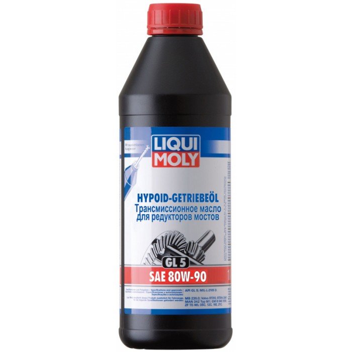 Трансмиссионное масло минеральное LiquiMoly Hypoid-Getrieb 80W90 GL-5 (1л)
