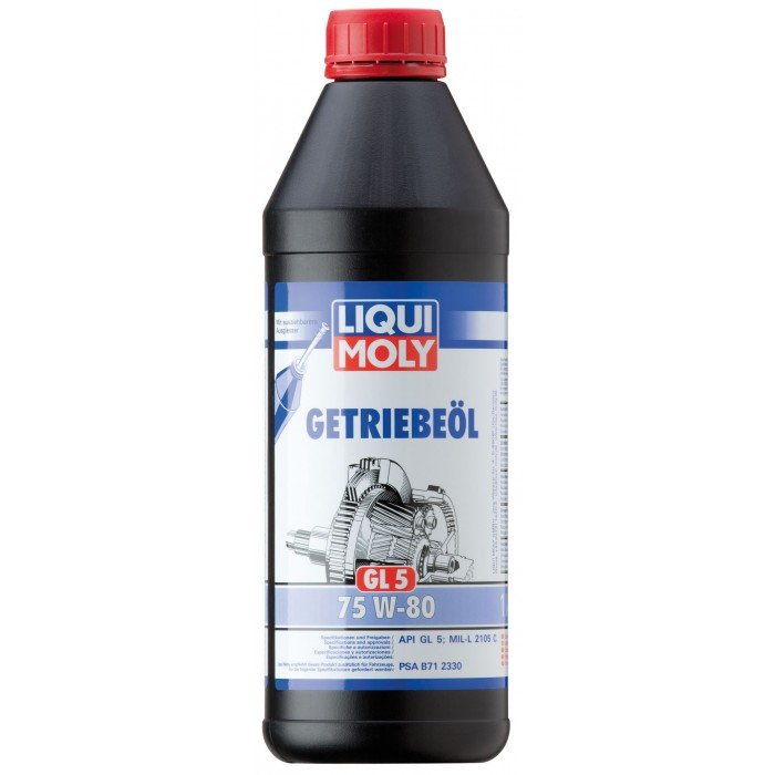 Трансмиссионное масло полусинтетическое LiquiMoly масло 75W80 GL-5 (1л)