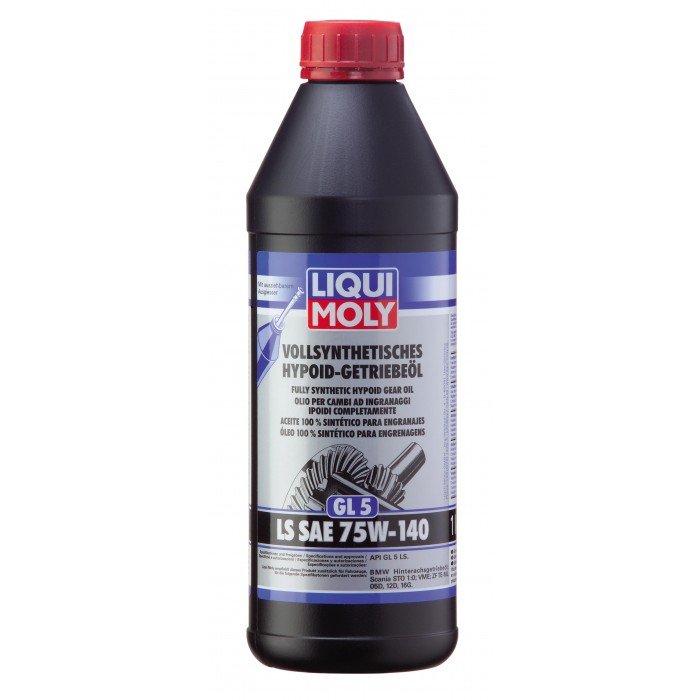 Трансмиссионное масло синтетическое LiquiMoly Vollsynth.Hypoid-Getrieb. LS 75W140 (GL-5) (1л)