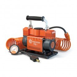 Компрессор автомобильный АГРЕССОР, металлический, двухпоршневой, 12V, 300W, производ-сть 75 л./мин.,