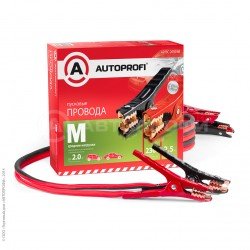 Провода пусковые "AUTOPROFI", средние нагрузки, 100% ССА, 8,37мм2, 230A (SAE), 2,5м, 1/10