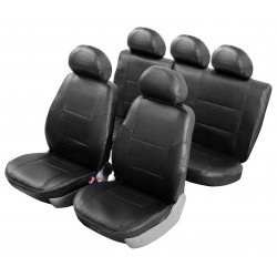 Чехлы модел. SENATOR Atlant экокожа KIA RIO 2011-н.в. сед., разд.зад.ряд, черный
