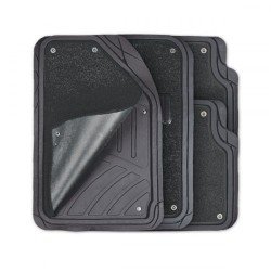 Коврики автомобильные FOCUS 2, универсальные, морозостойкие, отстёгивающийся ковролин, компл. из 4 п