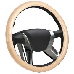 Оплетка на руль кожаная SENATOR Vermont "L" (d=40см) /БЕЖЕВЫЙ/