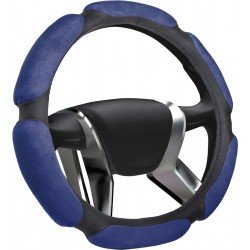 Оплетка на руль "L" (d=40см) спонж 6 лепестков /СИНИЙ/