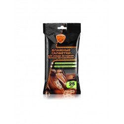 Влажные салфетки для ухода за кожей салона автомобиля 25 шт./72 пачки