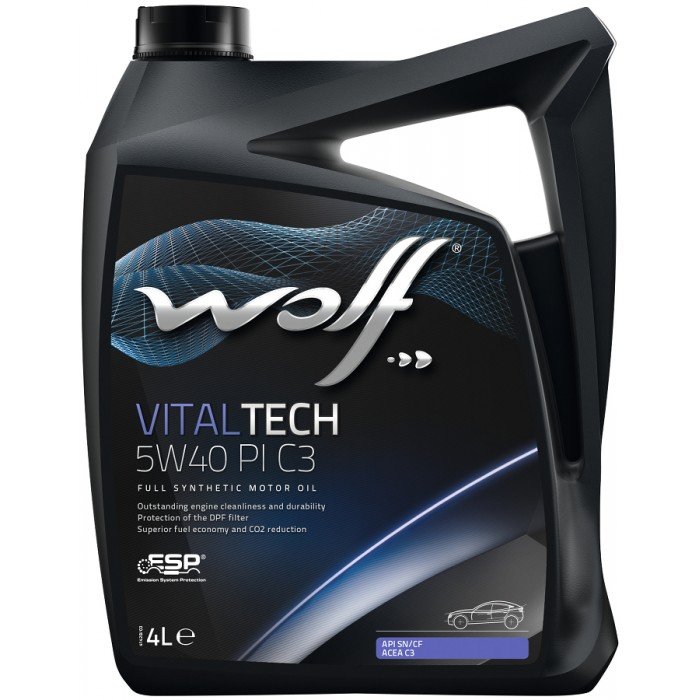 Моторное масло Wolf VITALTECH 5W40 PI C3 4л Моторное масло Wolf VITALTECH 5W40 PI C3 4л
